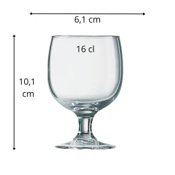 ARCOROC Verre à pied verre trempé 16 cl Amelia Best