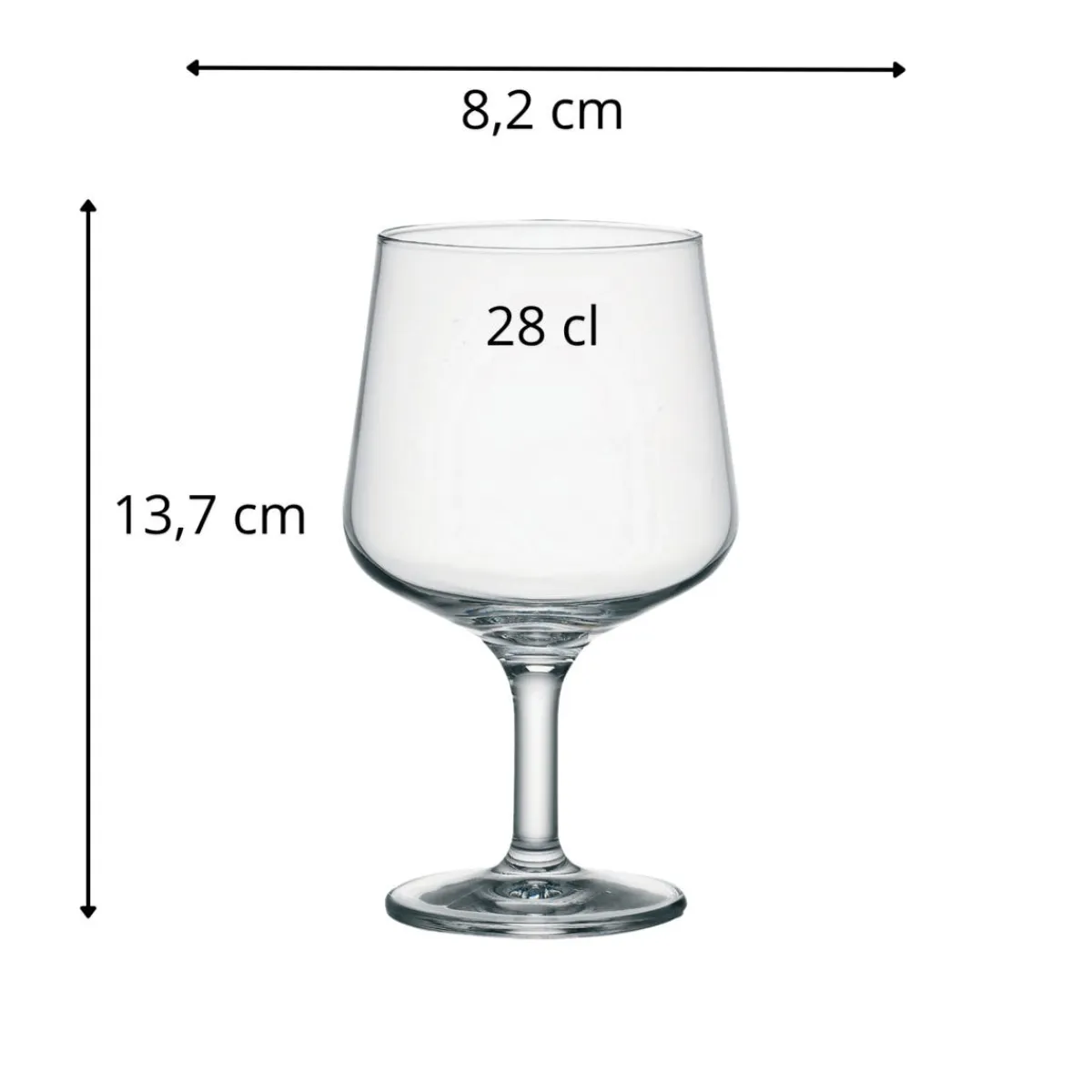 Verre à pied verre trempé 28 cl Colosseo - BORMIOLI ROCCO Best