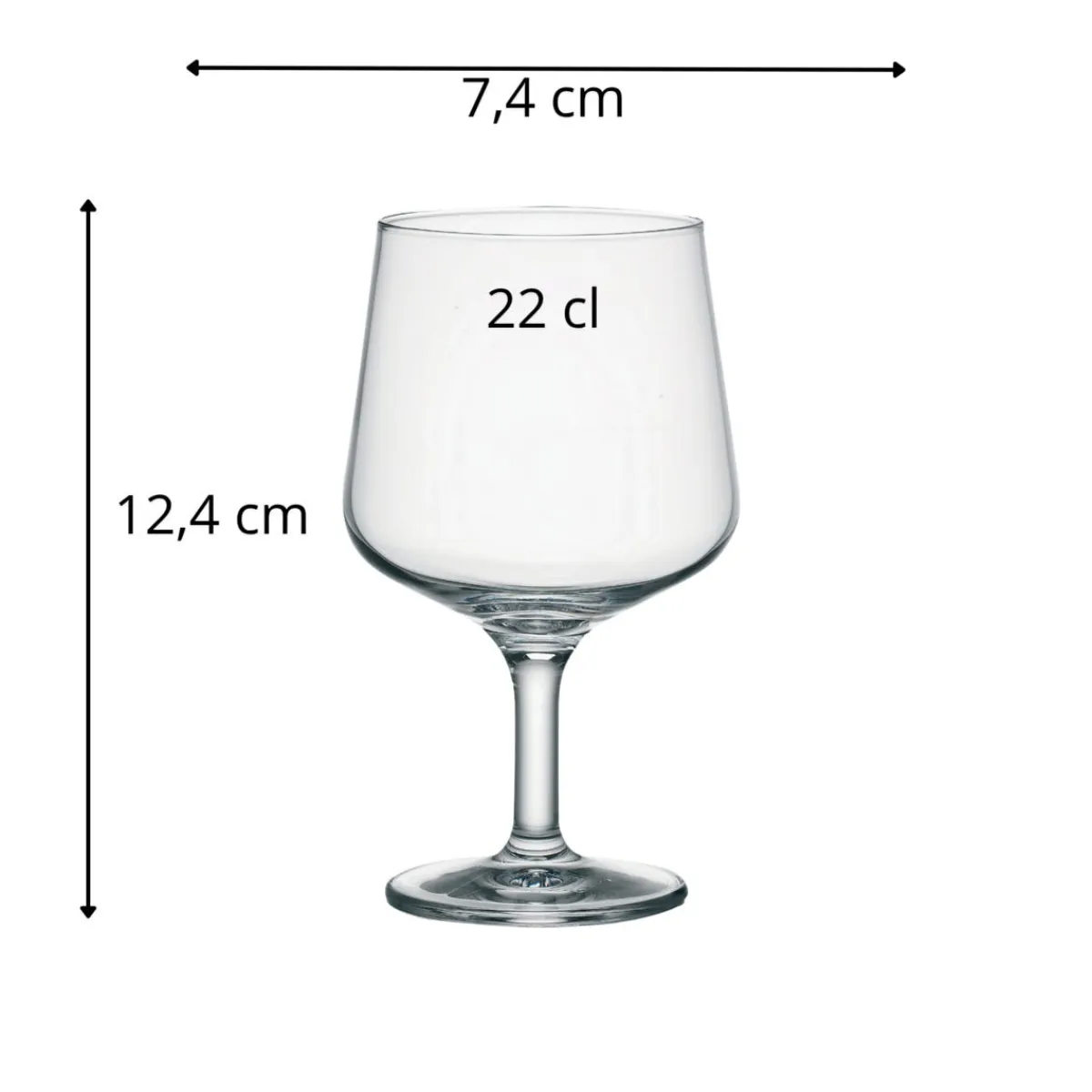 Verre à pied verre trempé 22 cl Colosseo - BORMIOLI ROCCO Best