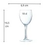 Verre à pied verre trempé 19 cl Princesa - ARCOROC New