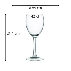 Verre à pied verre trempé 42 cl Princesa - ARCOROC Sale