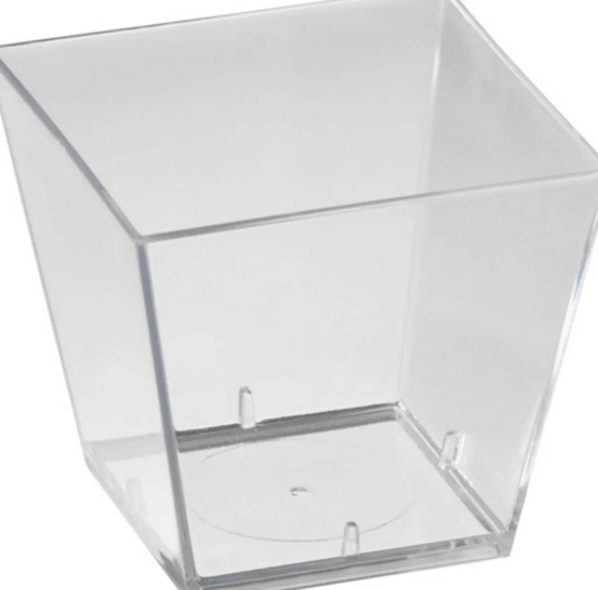 Verrine carré transparent 4,7x4,7x4,5 cm 6 cl (100 pièces) - DUNI