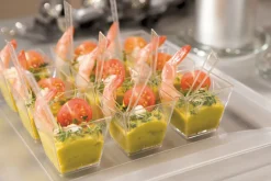 Verrine carré transparent 4,7x4,7x4,5 cm 6 cl (100 pièces) - DUNI