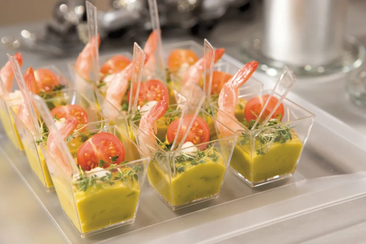 Verrine carré transparent 4,7x4,7x4,5 cm 6 cl (100 pièces) - DUNI