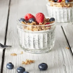 LA ROCHERE Verrine droit transparent verre pressé Ø 8,3 cm Delice Clearance