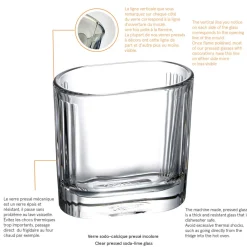 LA ROCHERE Verrine ovale transparent verre pressé 74 mm Riviera Discount