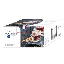 LA ROCHERE Verrine ovale transparent verre pressé 74 mm Riviera Discount