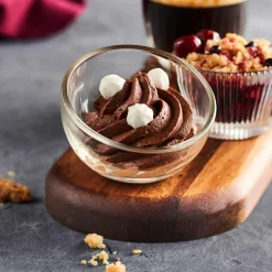 Verrine rond transparent verre pressé Ø 7,7 cm Bubble - LA ROCHERE Sale