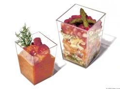 Aucune Verrine transparent 5,5x5,5x8 cm 16 cl (10 pièces) Outlet