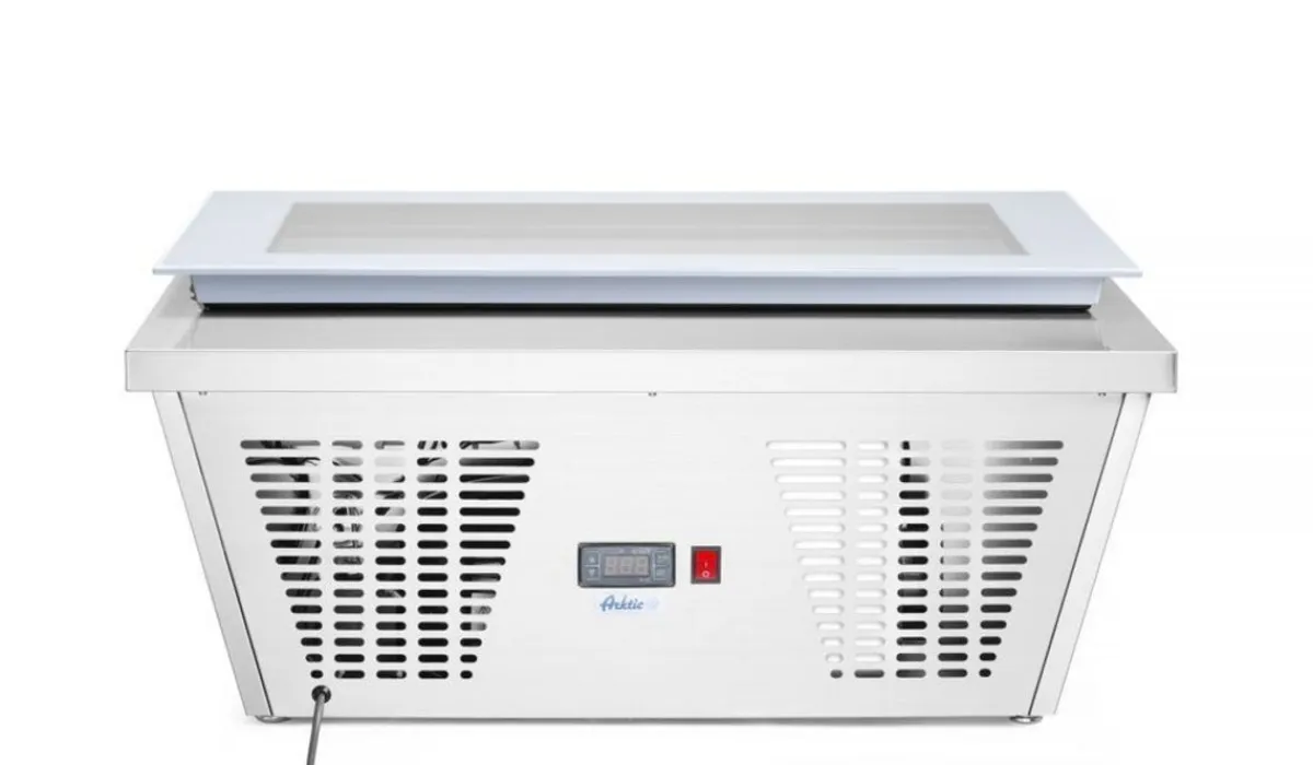 Vitrine creme glacee 4x5l argent froid négatif 20 L 4 niveaux - HENDI