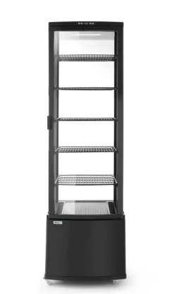 Vitrine refrigeree 270l noir noir froid positif 270 L 6 niveaux - HENDI Clearance