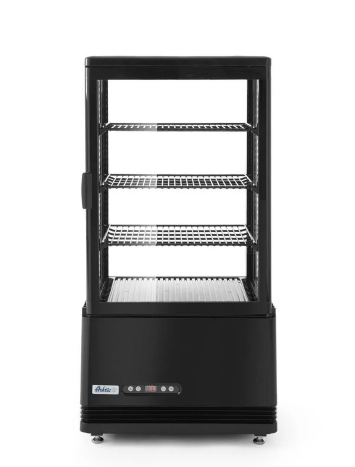 Vitrine refrigeree 68l noir noir froid positif 68 L 4 niveaux - HENDI Discount