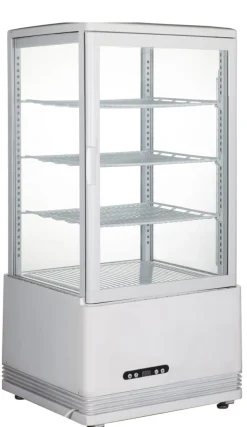 Vitrine refrig 68l blanc blanc froid positif 68 L 4 niveaux - HENDI Clearance