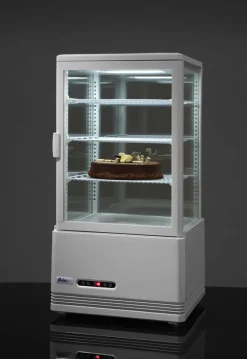 Vitrine refrig 68l blanc blanc froid positif 68 L 4 niveaux - HENDI Clearance