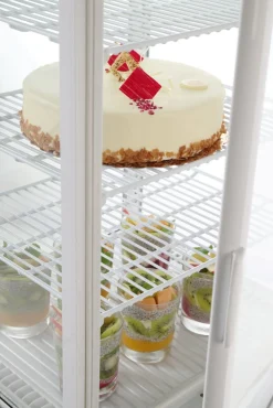 Vitrine refrig 58l blanc blanc froid positif 58 L 3 niveaux - HENDI Outlet
