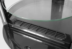 Vitrine refrig patiss. ronde 100l argent froid positif 100 m³/h 4 niveaux - HENDI Discount