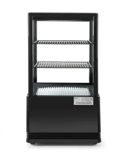 HENDI Vitrine refrig table 58l ix noir froid positif 58 L 3 niveaux New