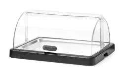 HENDI Vitrine réfrigérée gn1/1 noir roll top Uniq Clearance