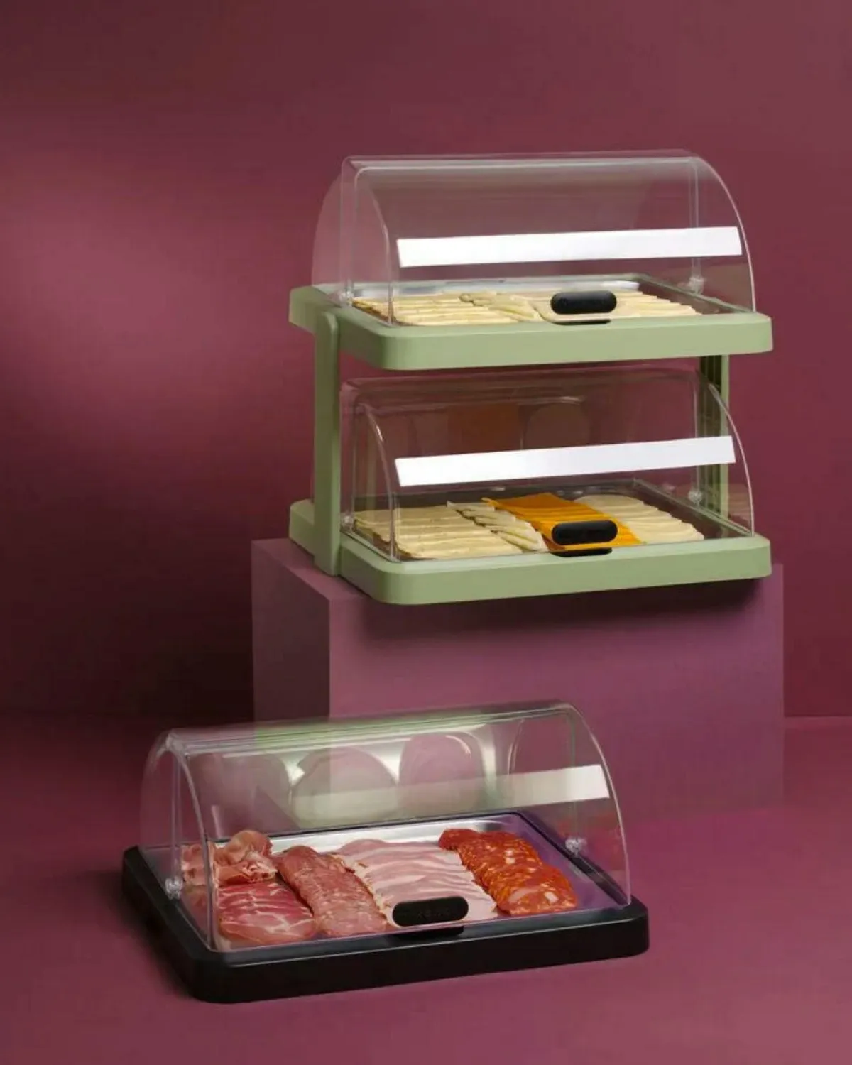 HENDI Vitrine réfrigérée gn1/1 vert roll top Uniq Sale