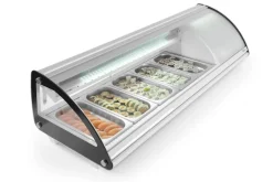 HENDI Vitrine sushi refrig 63l 5x gn 1/3 gris froid positif 5 bac(s) 5 niveaux Sale
