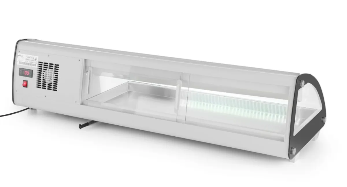 HENDI Vitrine sushi refrig 63l 5x gn 1/3 gris froid positif 5 bac(s) 5 niveaux Sale